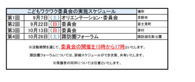 開催日時と開催場所